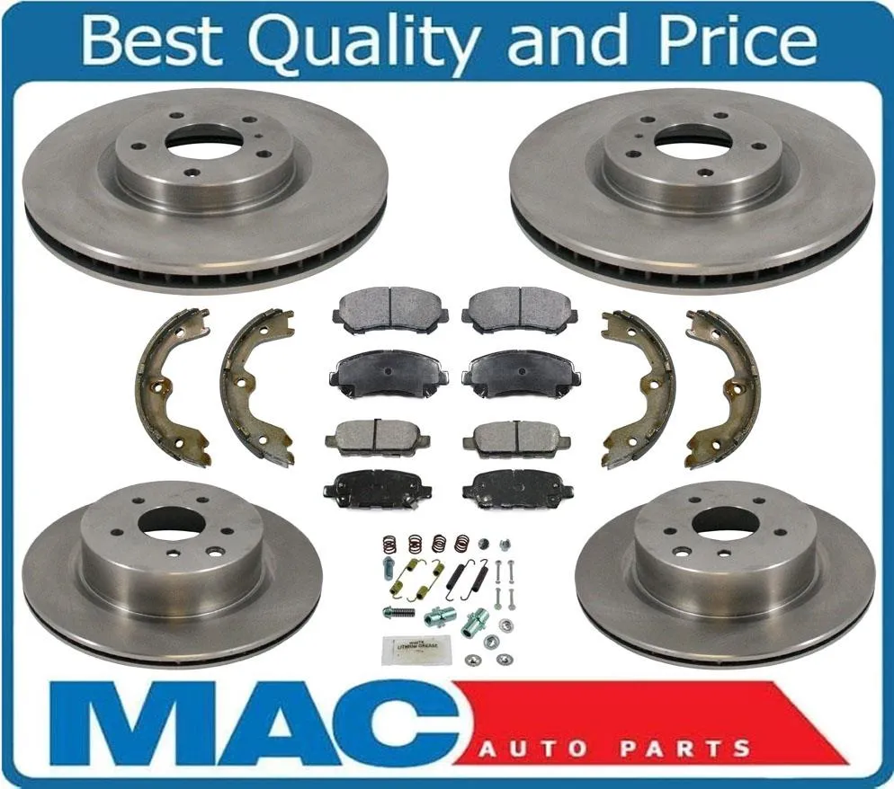 100% New F&R Brake Disc Rotors & Ceramic Pads for Nissan Maxima 09-2018 8pc Kit
