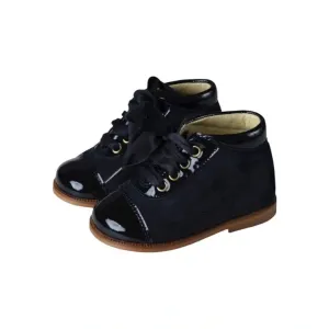 1368 - Navy Patent Leather Lace for Toddler by Clarys