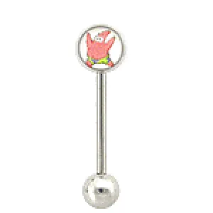14g 5/8” SpongeBob/ Patrick Straight Barbell