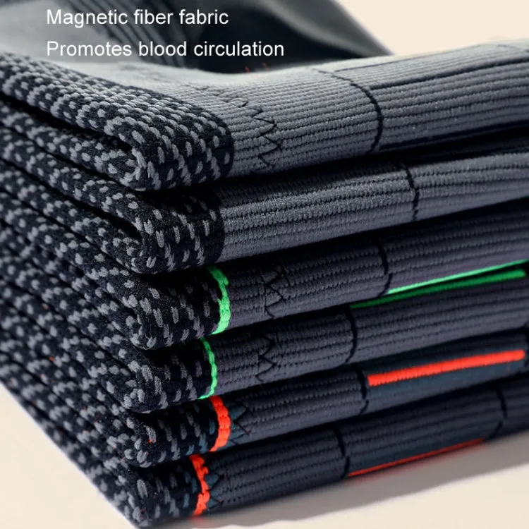 1pair Anti-Slip Compression Straps Keep Warm And Lengthen Knee Pads, Size: M(Plus Velvet Green)