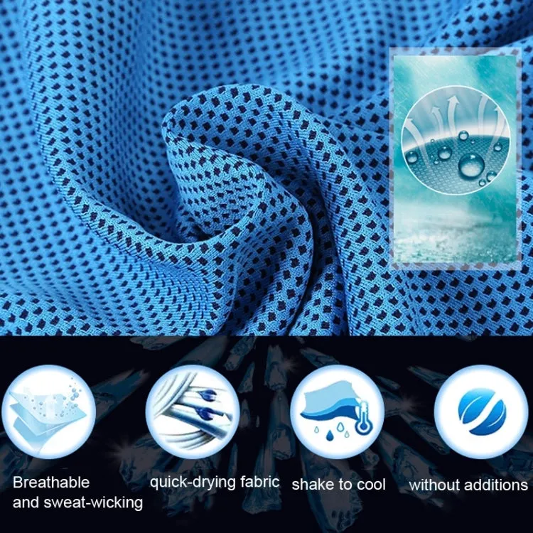 30x90cm Summer Fitness Cold Sports Towel To Cool Down Ice Cold Towel(Cylindrical Pink)