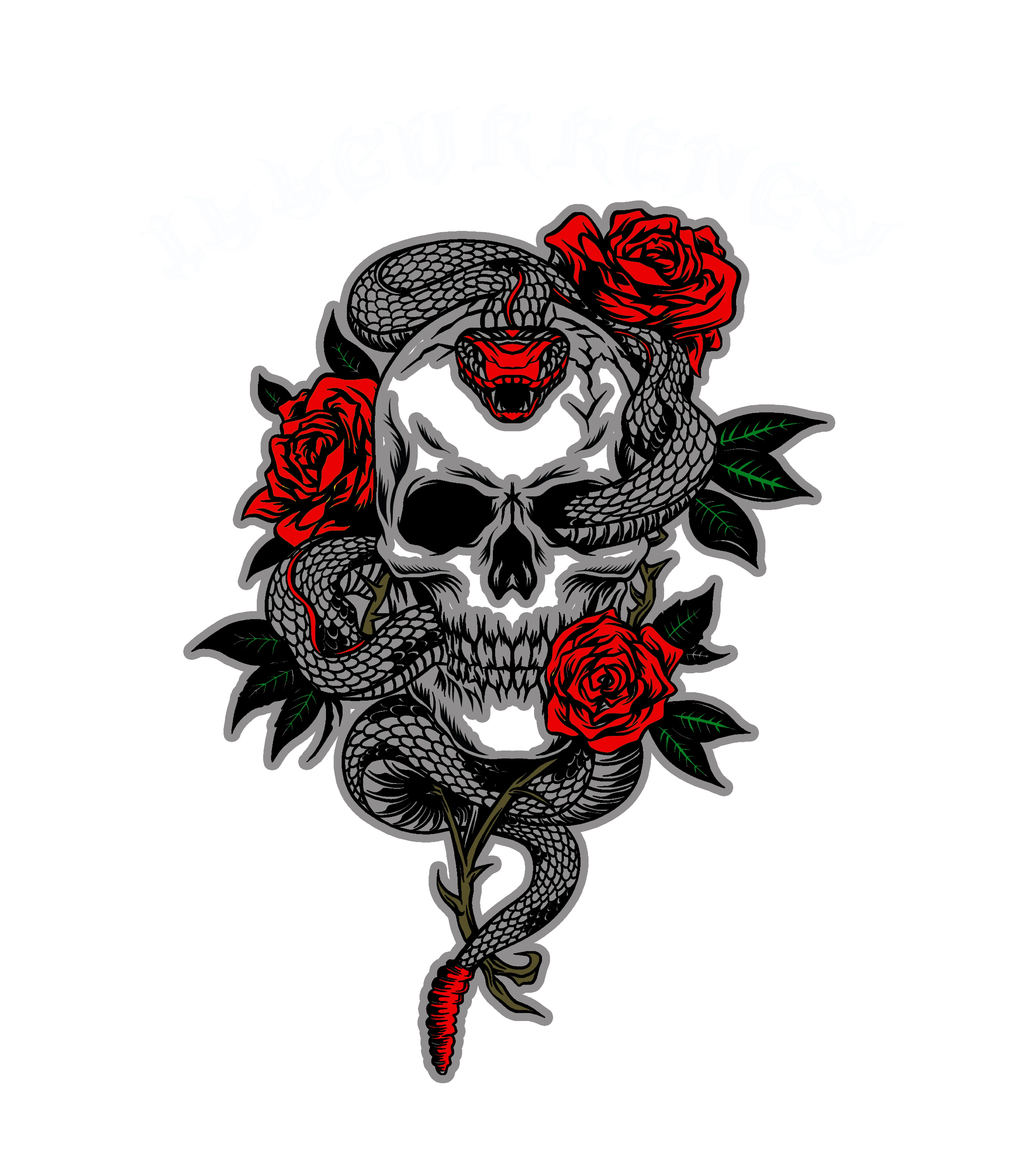 AIR JORDAN 4 “BRED REIMAGINED” 2024 | ILLCURRENCY Black T-Shirt (Skeleton Rose)