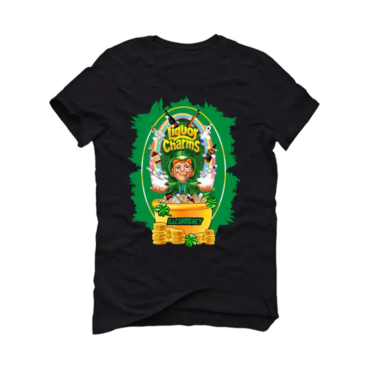 Air Jordan 5 WMNS “Lucky Green” | illcurrency Black T-Shirt (Liquor Charms)