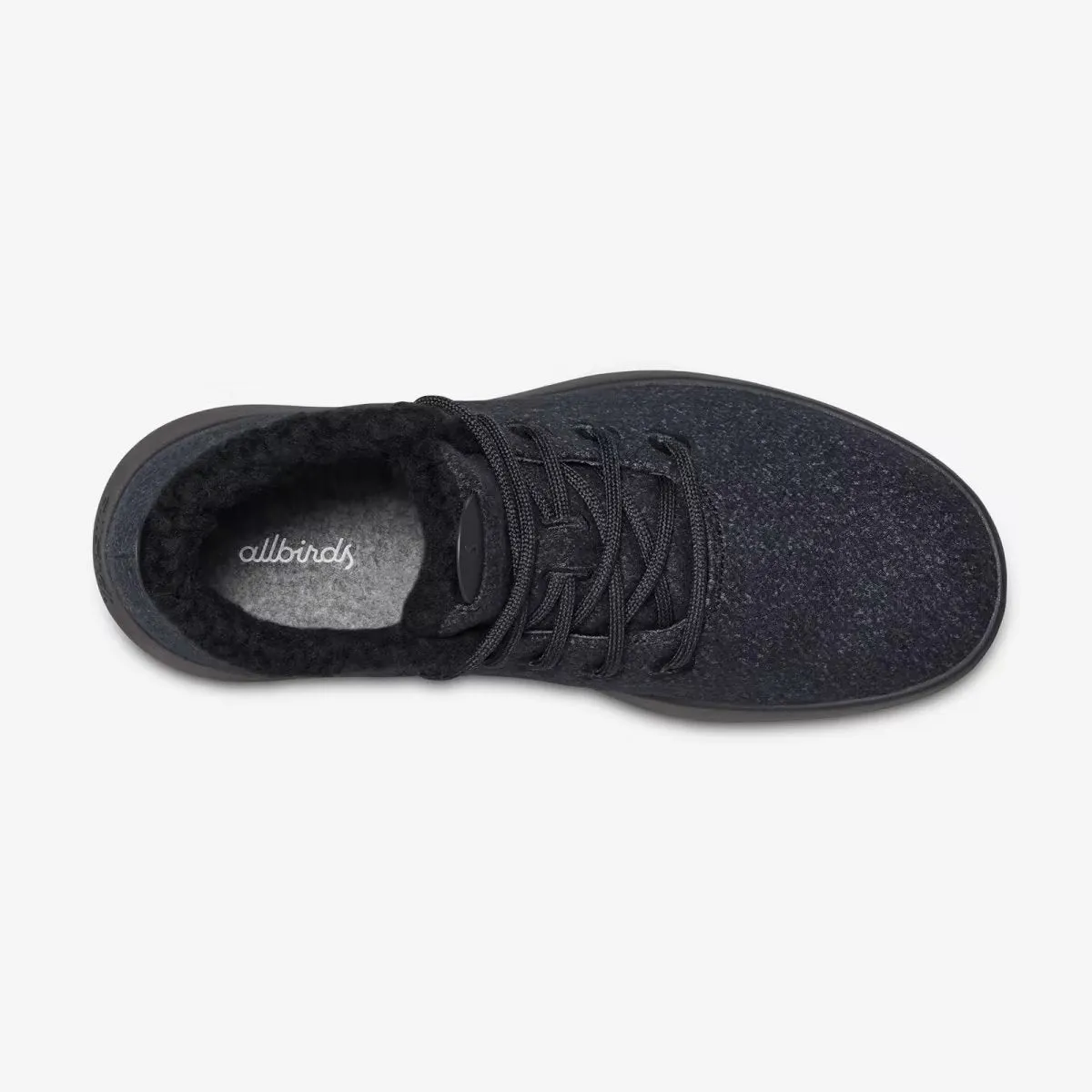 Allbirds Wool Runner-up Mizzle Fluffs - Natural Black (Black Sole) EX