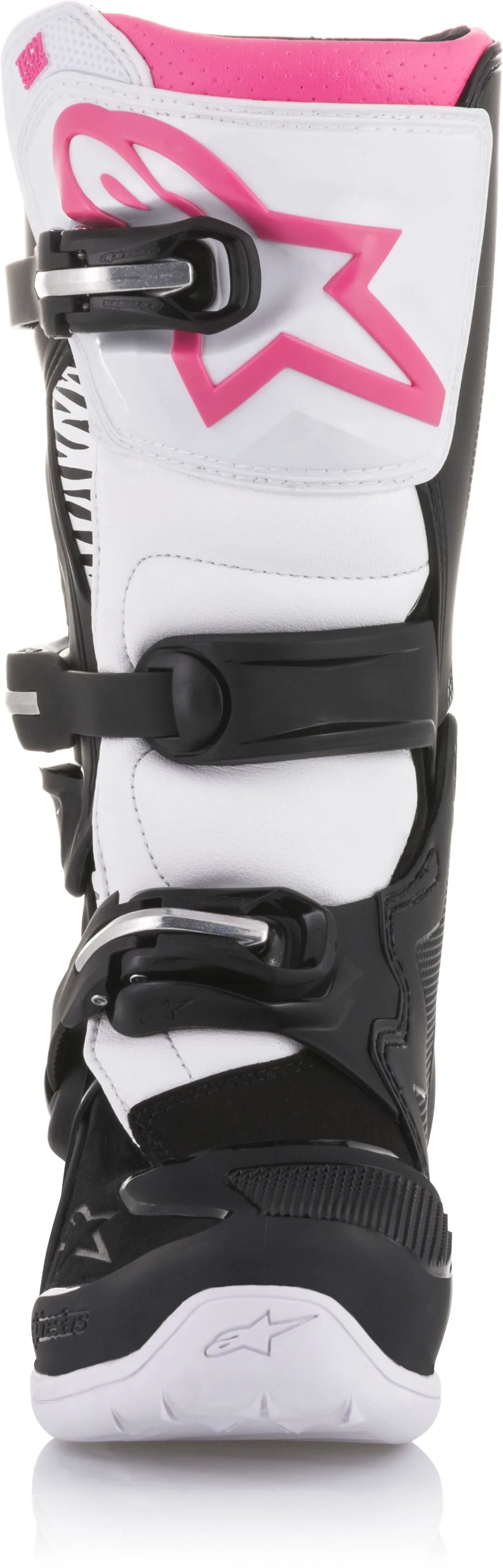 ALPINESTARS TECH 3 STELLA BOOTS BLACK/WHITE/PINK SZ 06 2013218-130-6