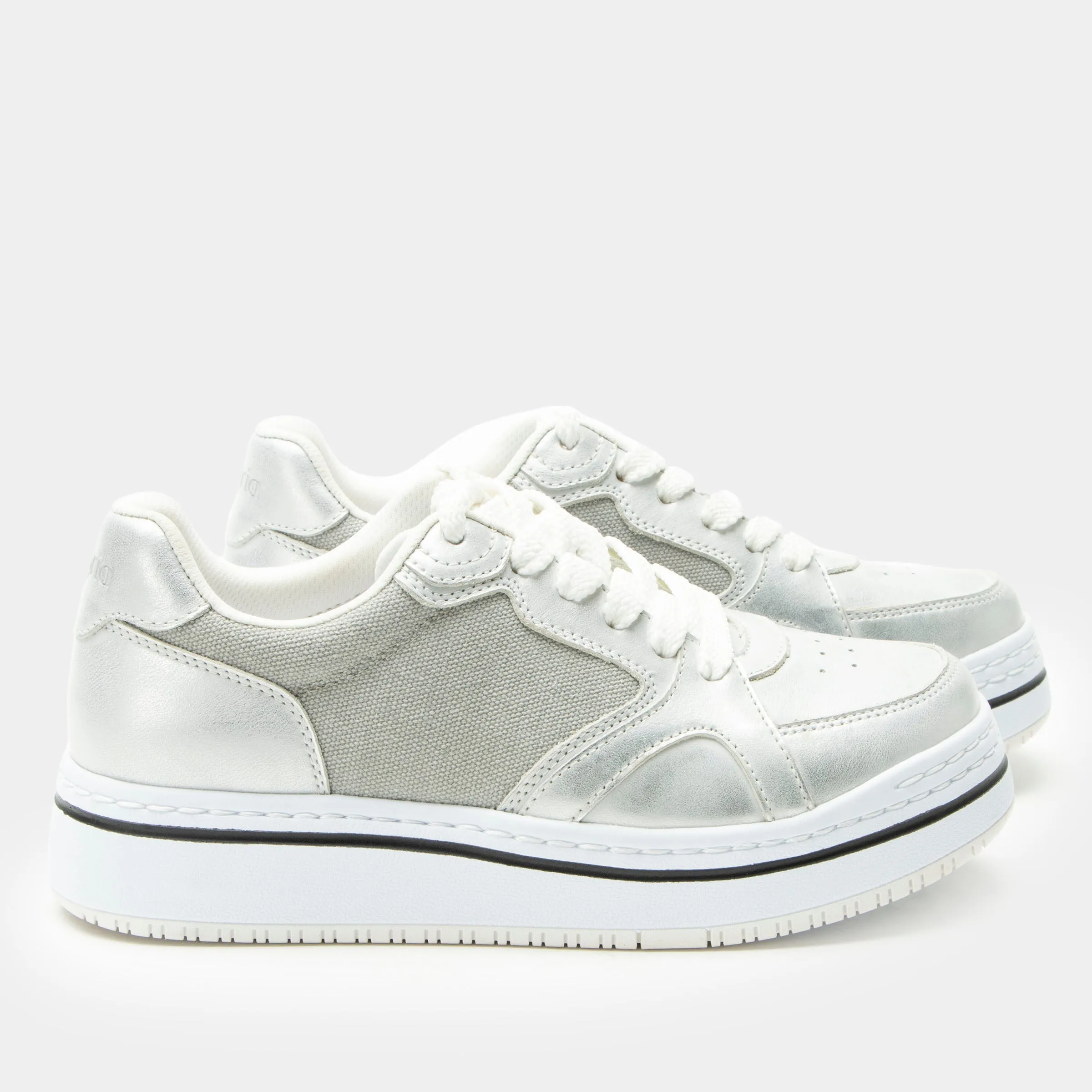 Alyster Shimmer Silver Shoe