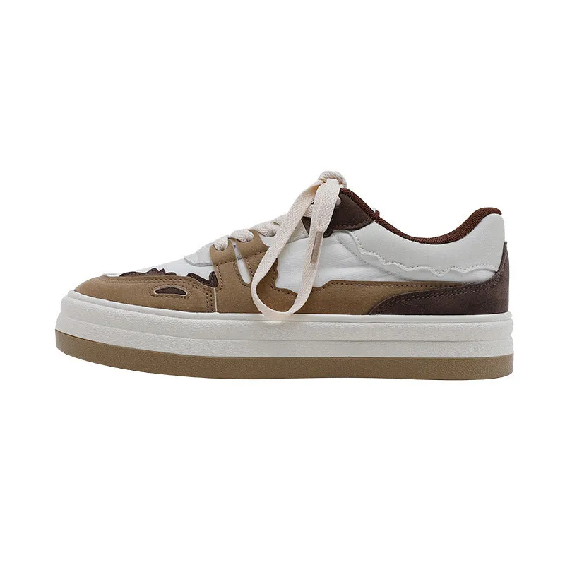 Amozae-Back To School Gifts Retro Girl Color Matching Student Casual Sneakers
