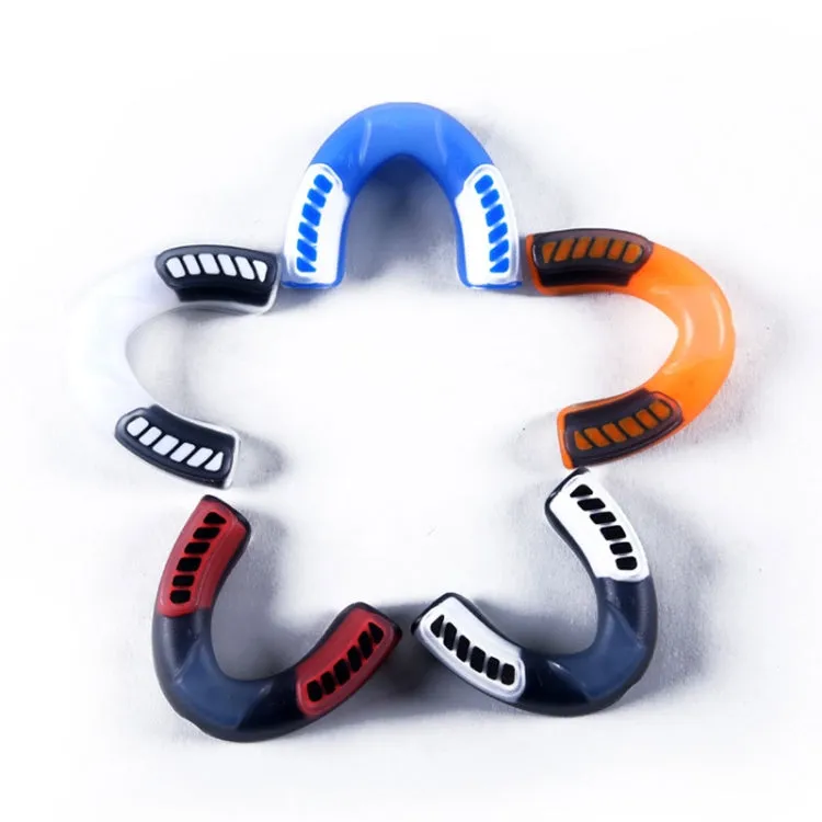 Anotherboxer Taekwondo Sanda Boxing Single-Sided Mouthguards, Size:L(White Black)