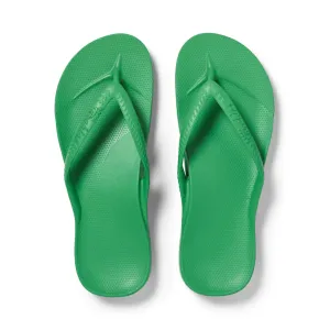 Archies Arch Support Flip Flops/Thongs - Kelly Green