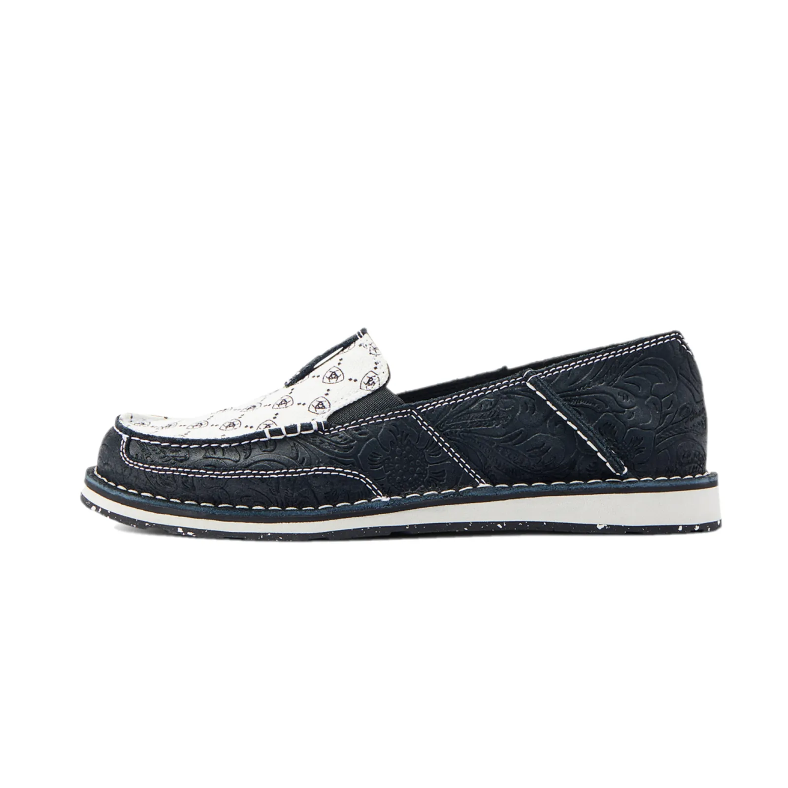 Ariat Ladies Black Suede Emboss Slip On Cruiser 10044529