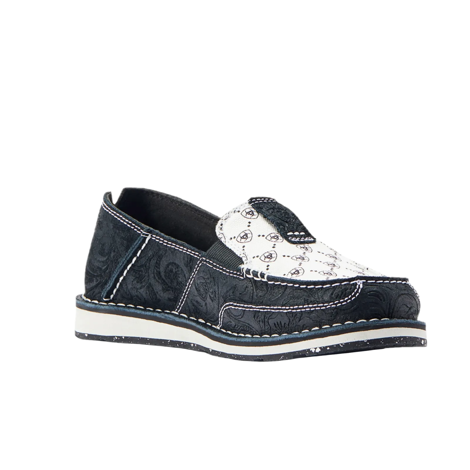 Ariat Ladies Black Suede Emboss Slip On Cruiser 10044529