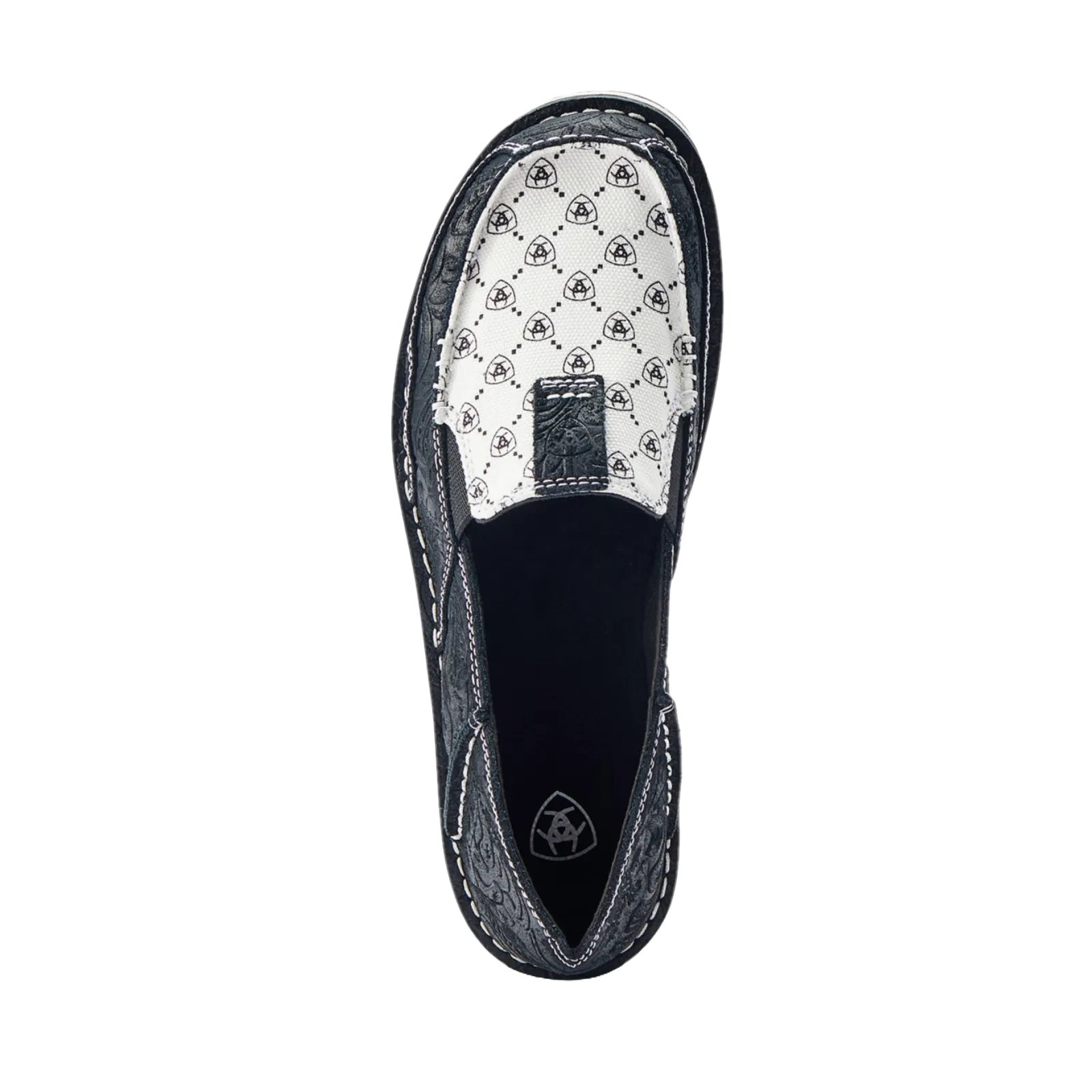 Ariat Ladies Black Suede Emboss Slip On Cruiser 10044529
