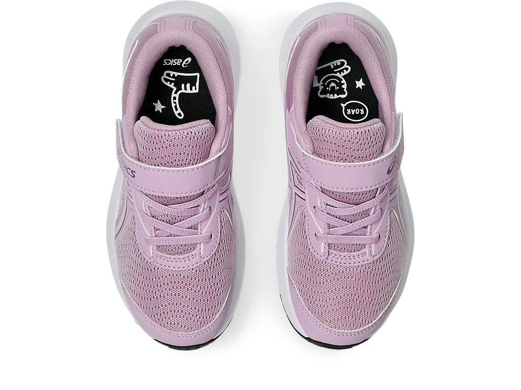 ASICS KIDS GEL CONTEND 9 HOOK N' LOOP LIGHT UBE/WHITE RUNNING SHOES