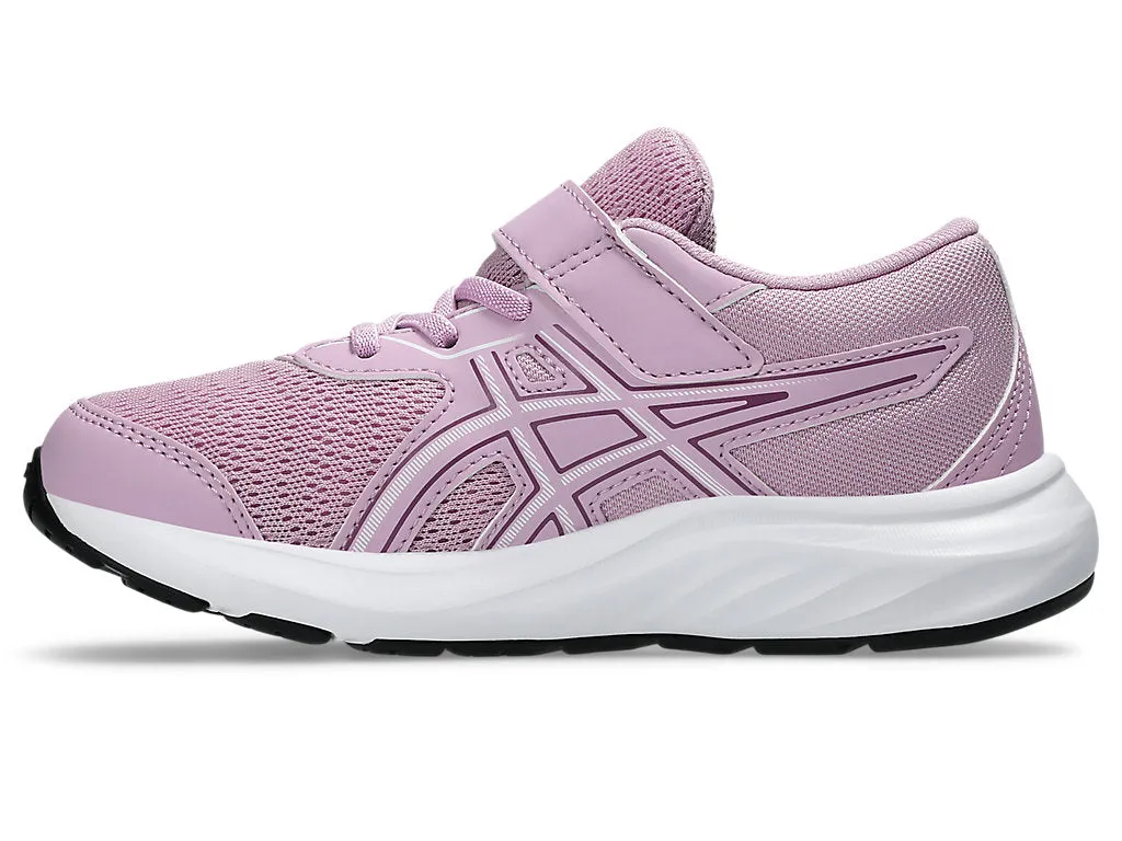 ASICS KIDS GEL CONTEND 9 HOOK N' LOOP LIGHT UBE/WHITE RUNNING SHOES
