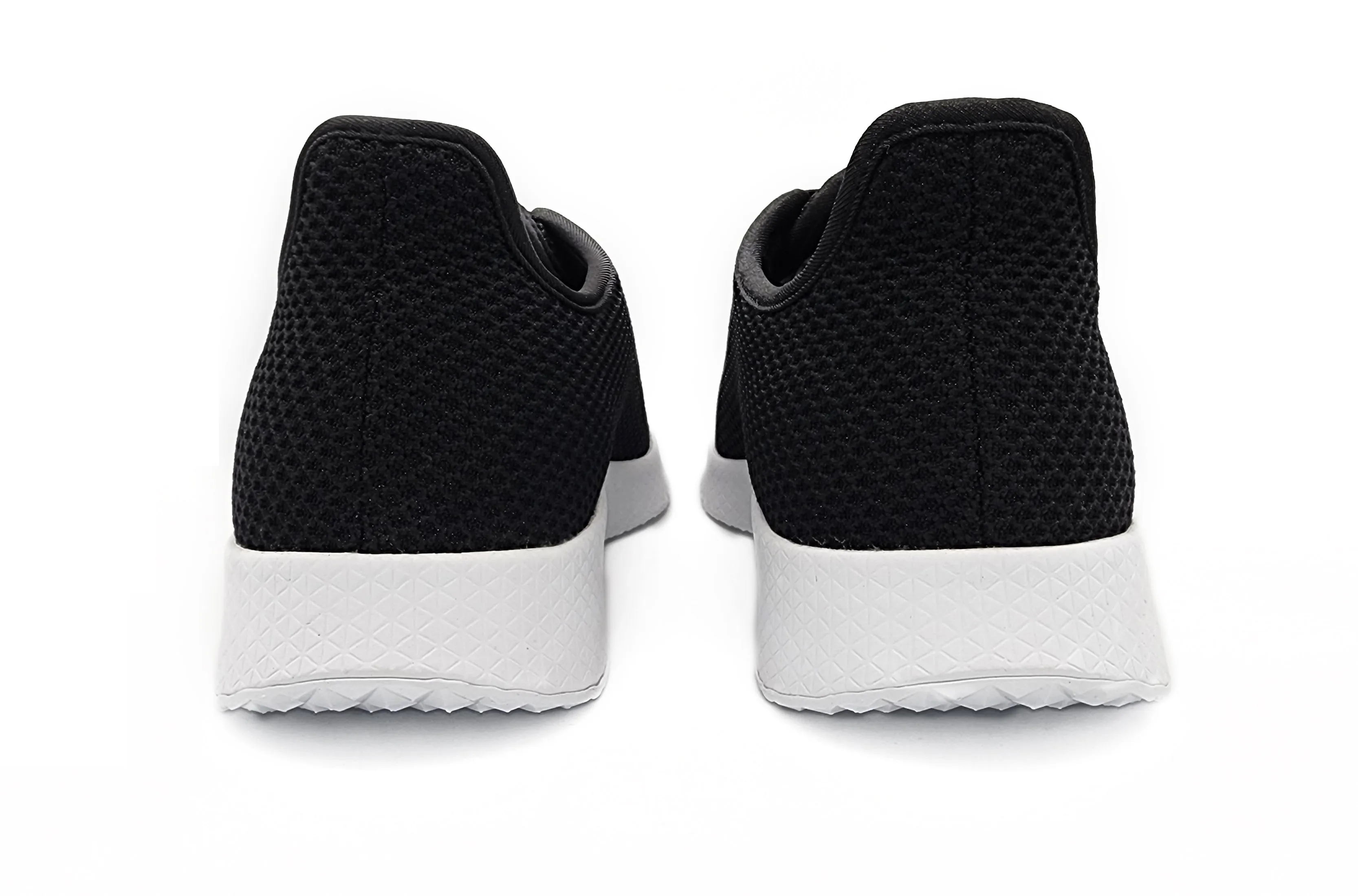 Axign River Lightweight Casual Orthotic Shoe - Black with White Sole