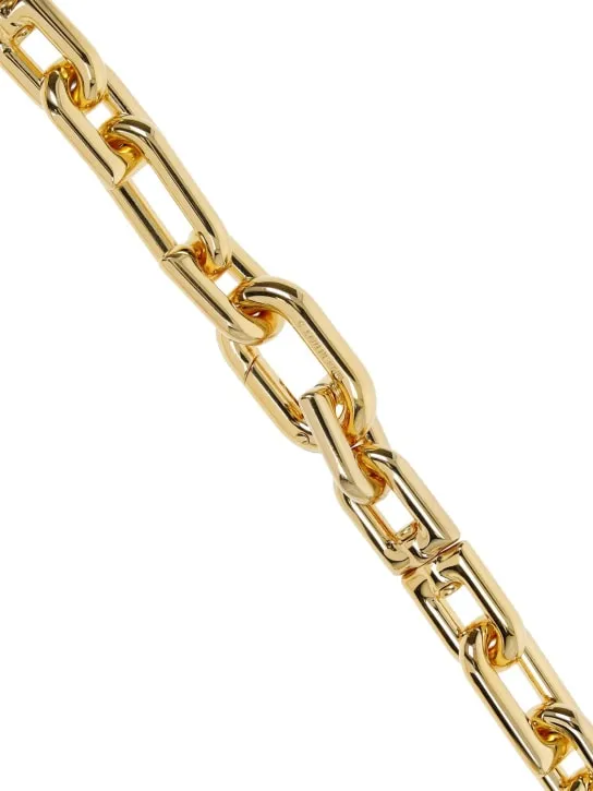 Balenciaga   B chain thin brass necklace 