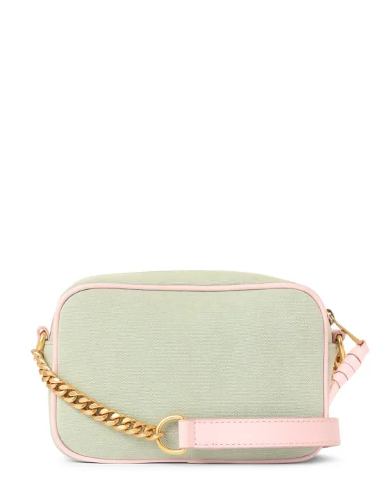 Balmain   B-army logo canvas camera bag 
