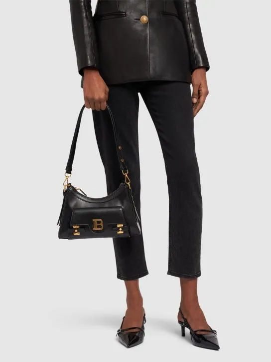 Balmain   B-buzz hobo leather bag 