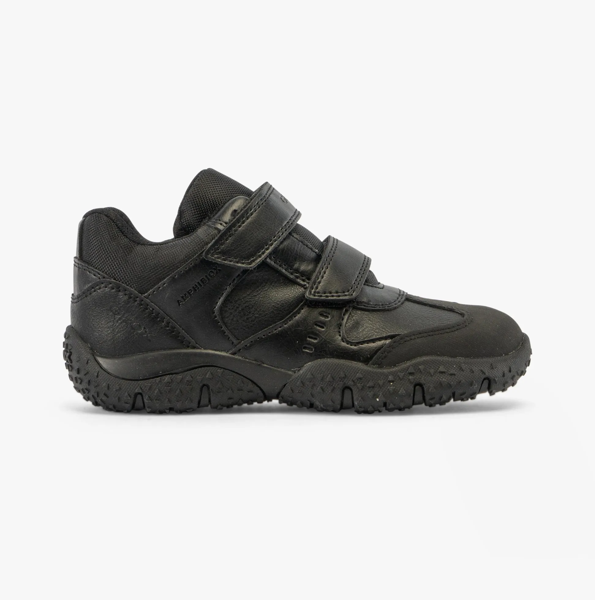 BALTIC B Boys Touch Fasten School Shoes Black