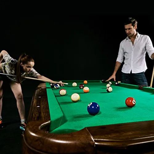 Barrington Claw Leg Billiard Table Set with Cues Rack Balls and Chalk (22 Pieces)