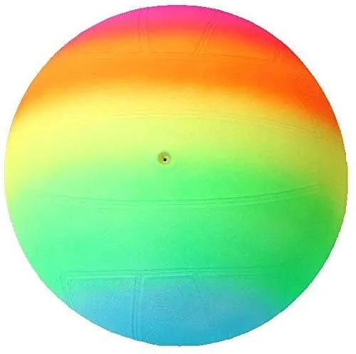 Beach Ball Soft Rainbow Color Inflatable Volleyball Kids Children Game - 2pcs