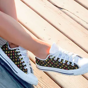 Bitmap Fruit Womens Classic Canvas Tennis Shoes