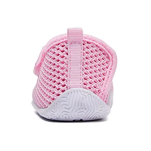 BMCiTYBM Baby Sneakers Girl Boy Tennis Shoes First Walker Shoes 12-18 Months Pink
