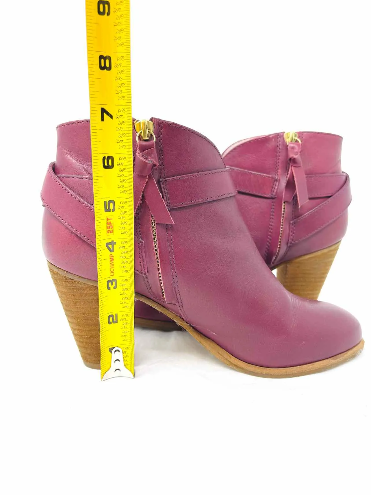 Boden Size 8 Oxblood Buckle(s) Leather Shoes Ankle Boots