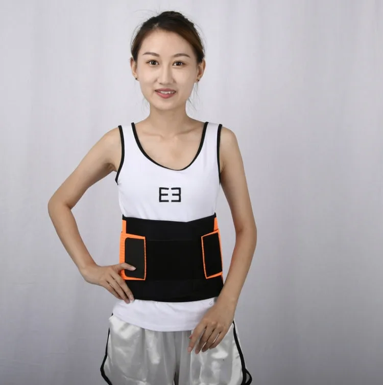 Breathable Mesh Warm Waist Belt Reinforced Steel Plate Support Sports Waist Belt, Specification: S(Purple)