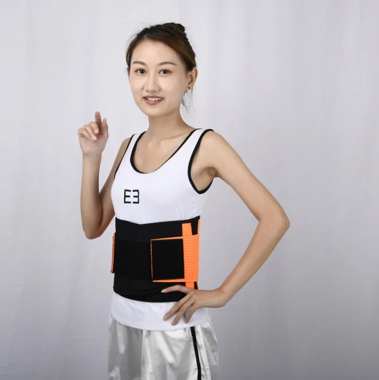 Breathable Mesh Warm Waist Belt Reinforced Steel Plate Support Sports Waist Belt, Specification: S(Purple)