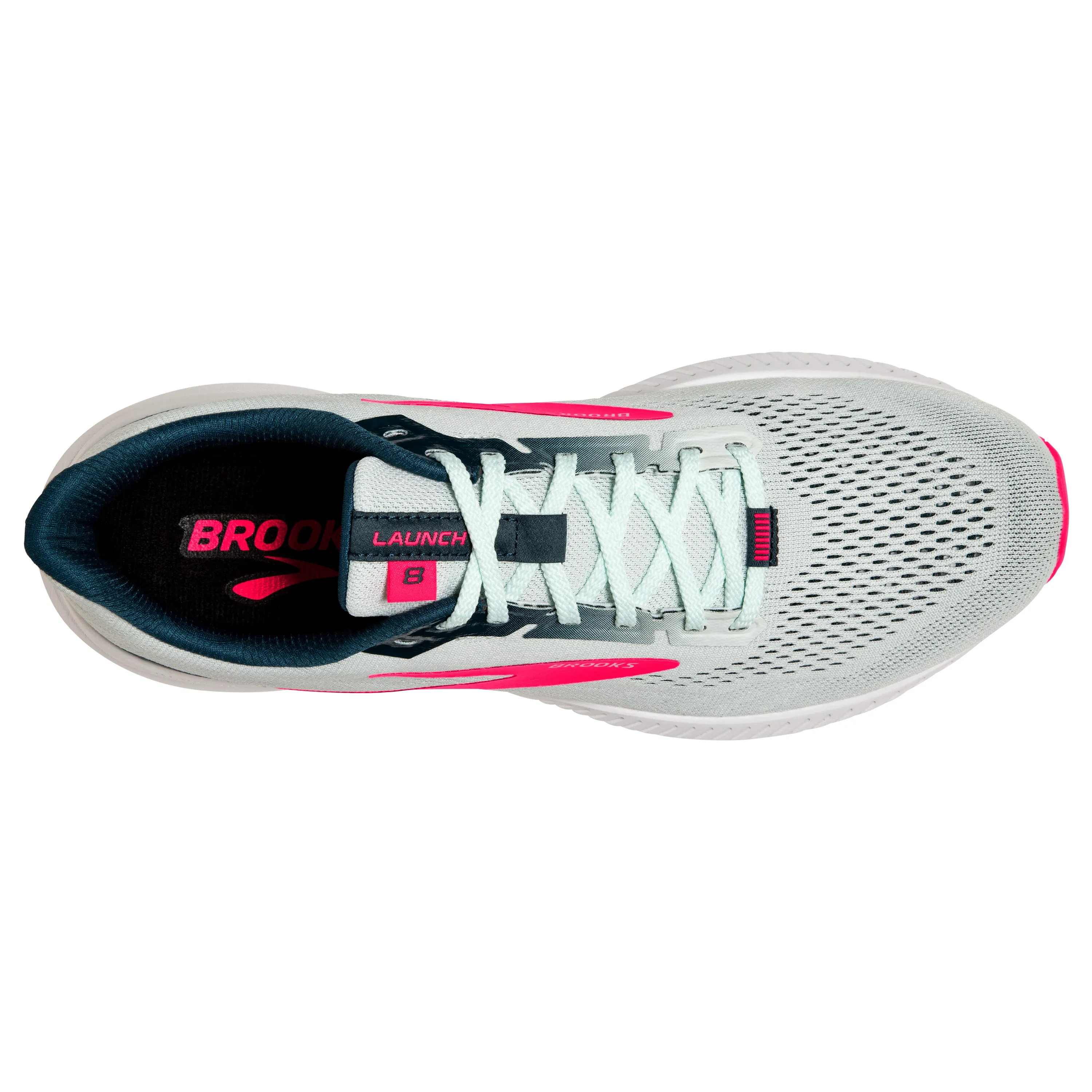 Brooks Women's Launch 8 - Ice Flow/Navy/Pink (1203451B110)