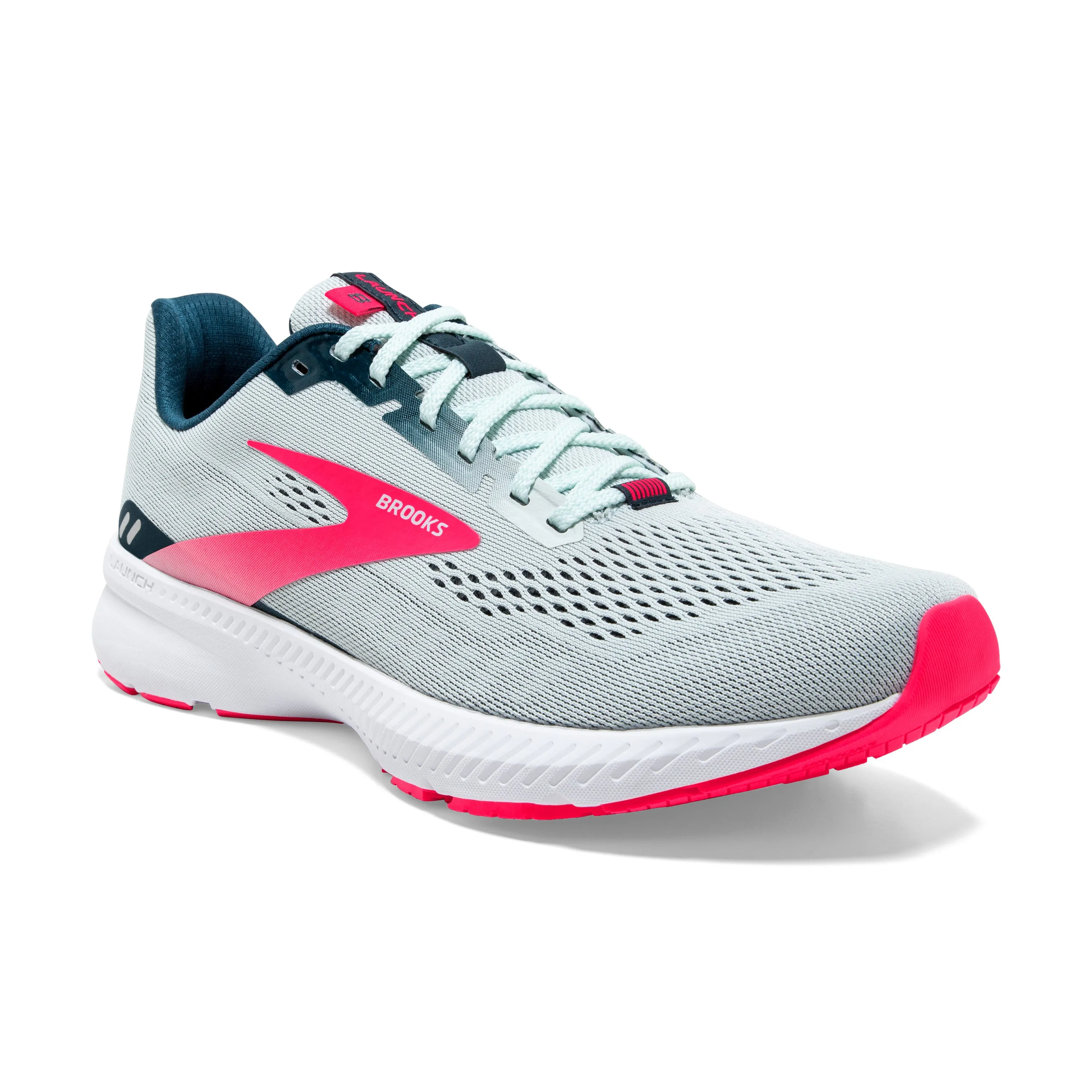 Brooks Women's Launch 8 - Ice Flow/Navy/Pink (1203451B110)