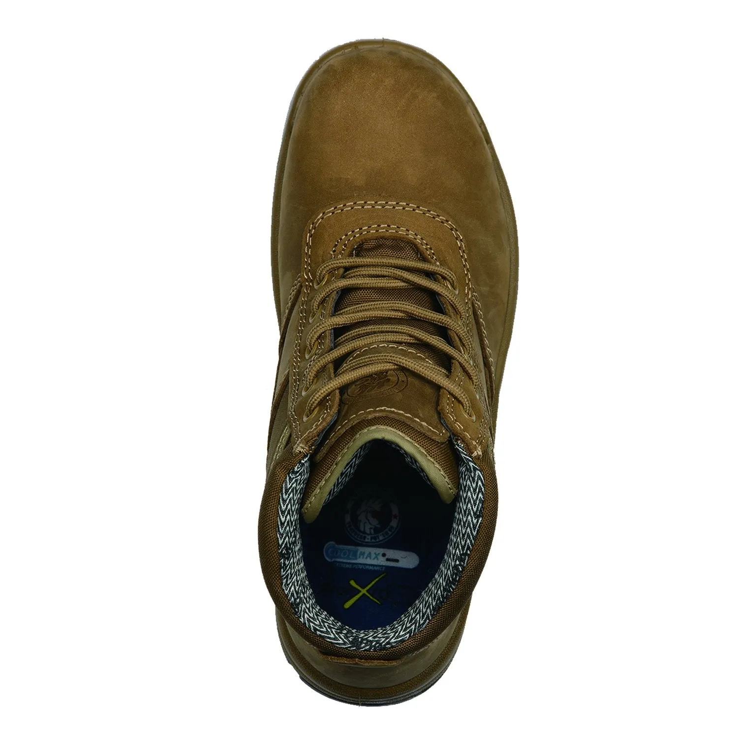 Brown 6 Inch Steel Toe Leather Work Boots AK250
