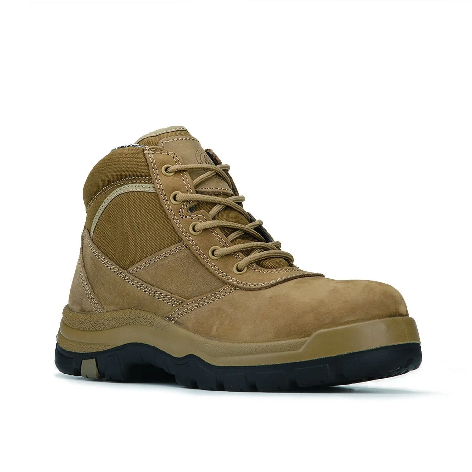 Brown 6 Inch Steel Toe Leather Work Boots AK250