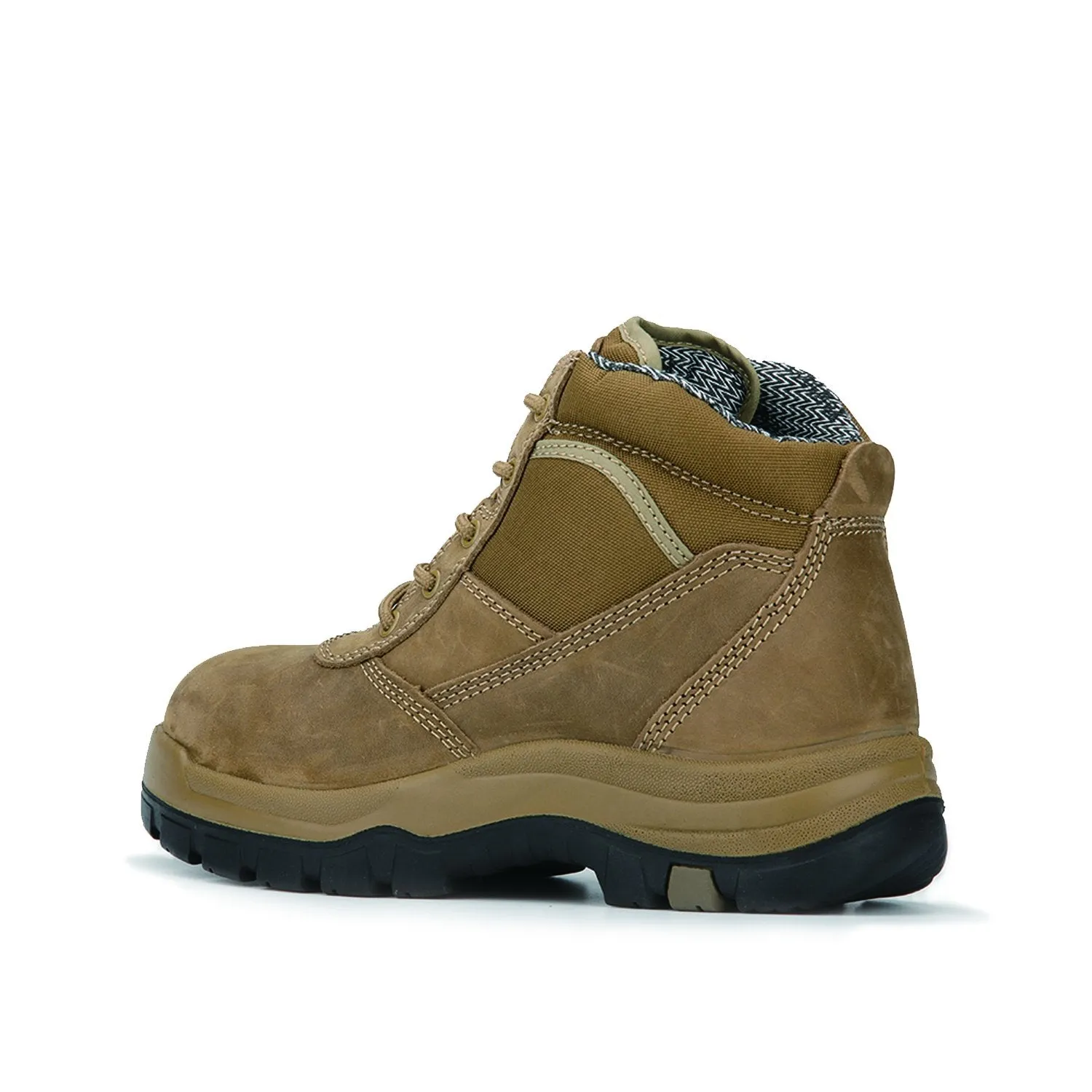 Brown 6 Inch Steel Toe Leather Work Boots AK250