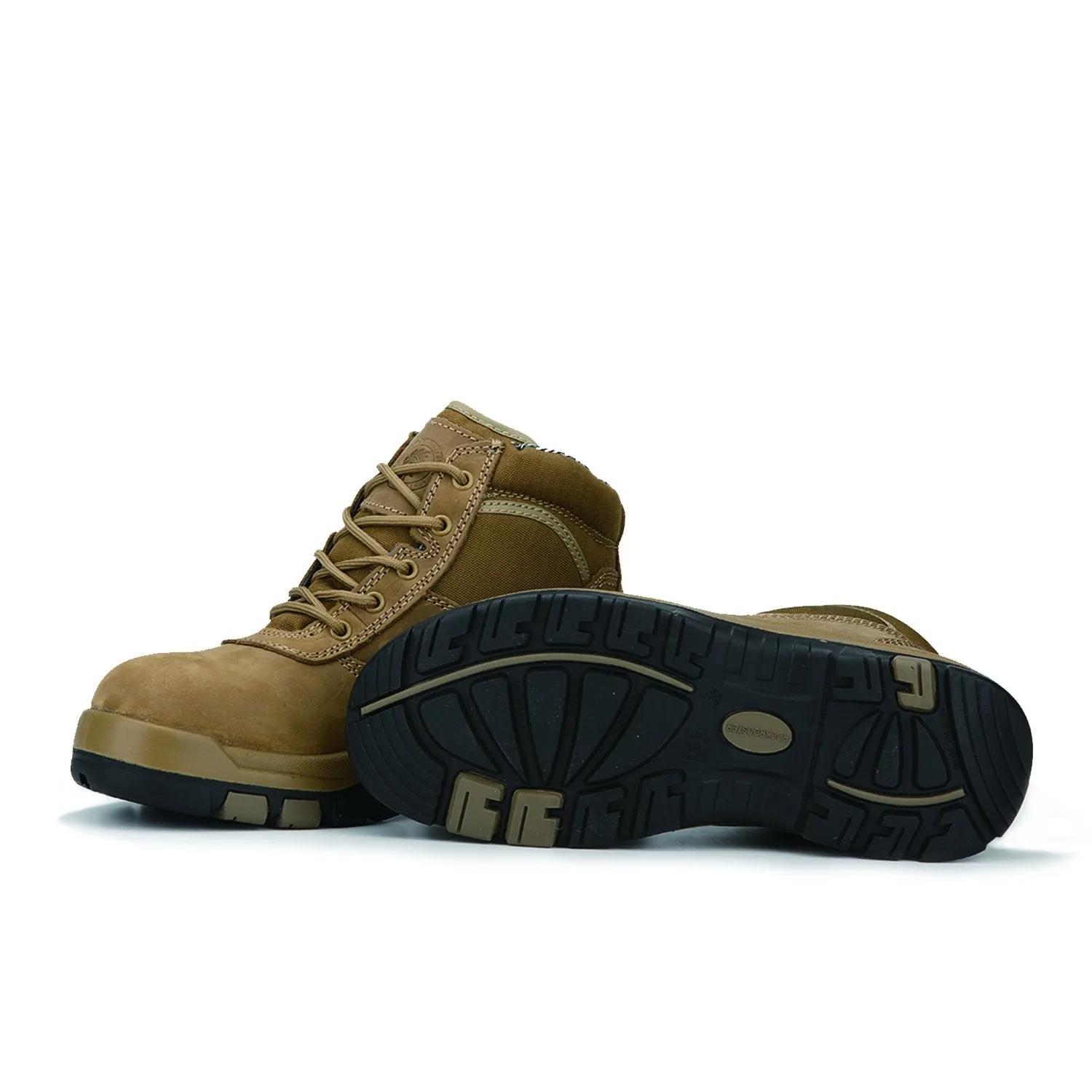 Brown 6 Inch Steel Toe Leather Work Boots AK250