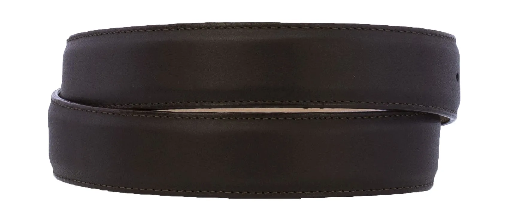 Brown Western Cowboy Belt Solid Leather - Rodeo Buckle