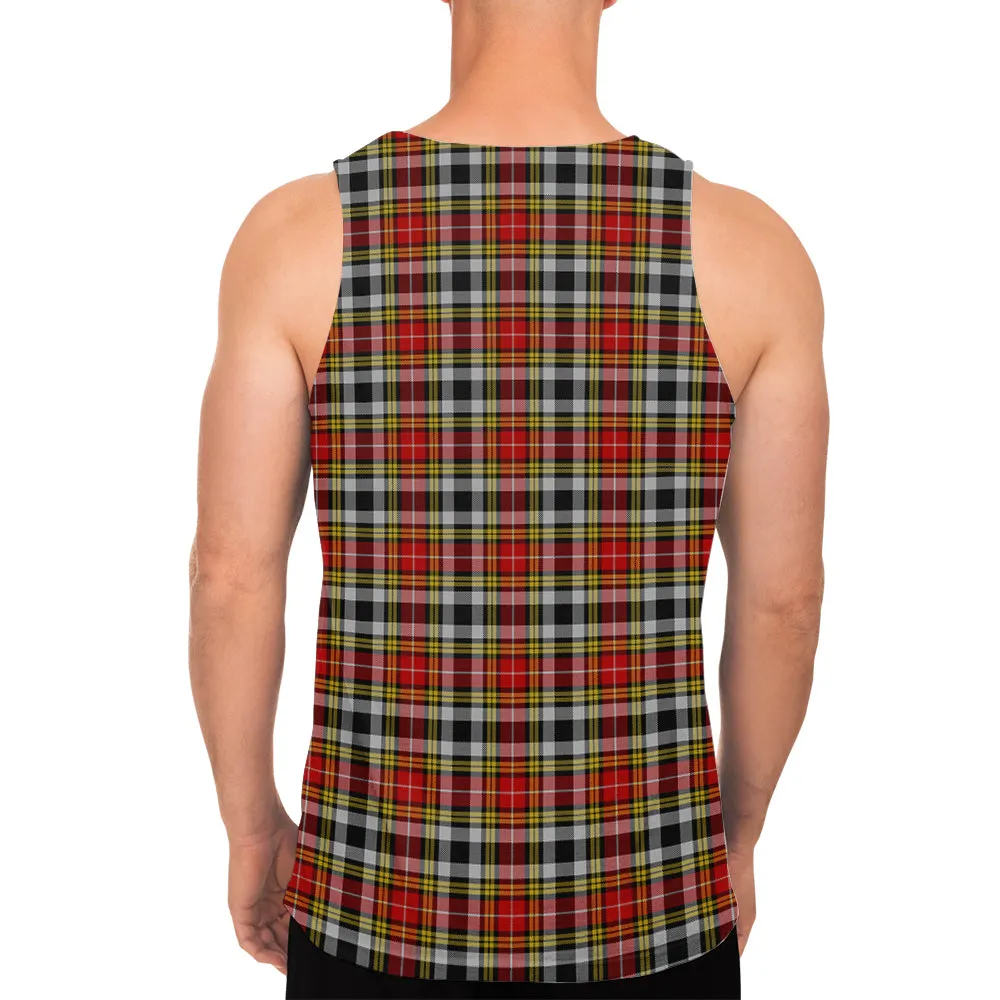 Buchanan Old Dress Tartan Mens Tank Top with Family Crest
