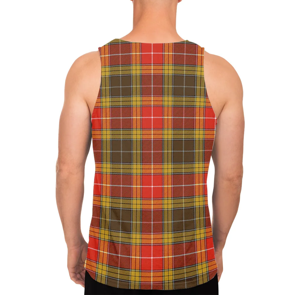 Buchanan Old Set Weathered Tartan Mens Tank Top
