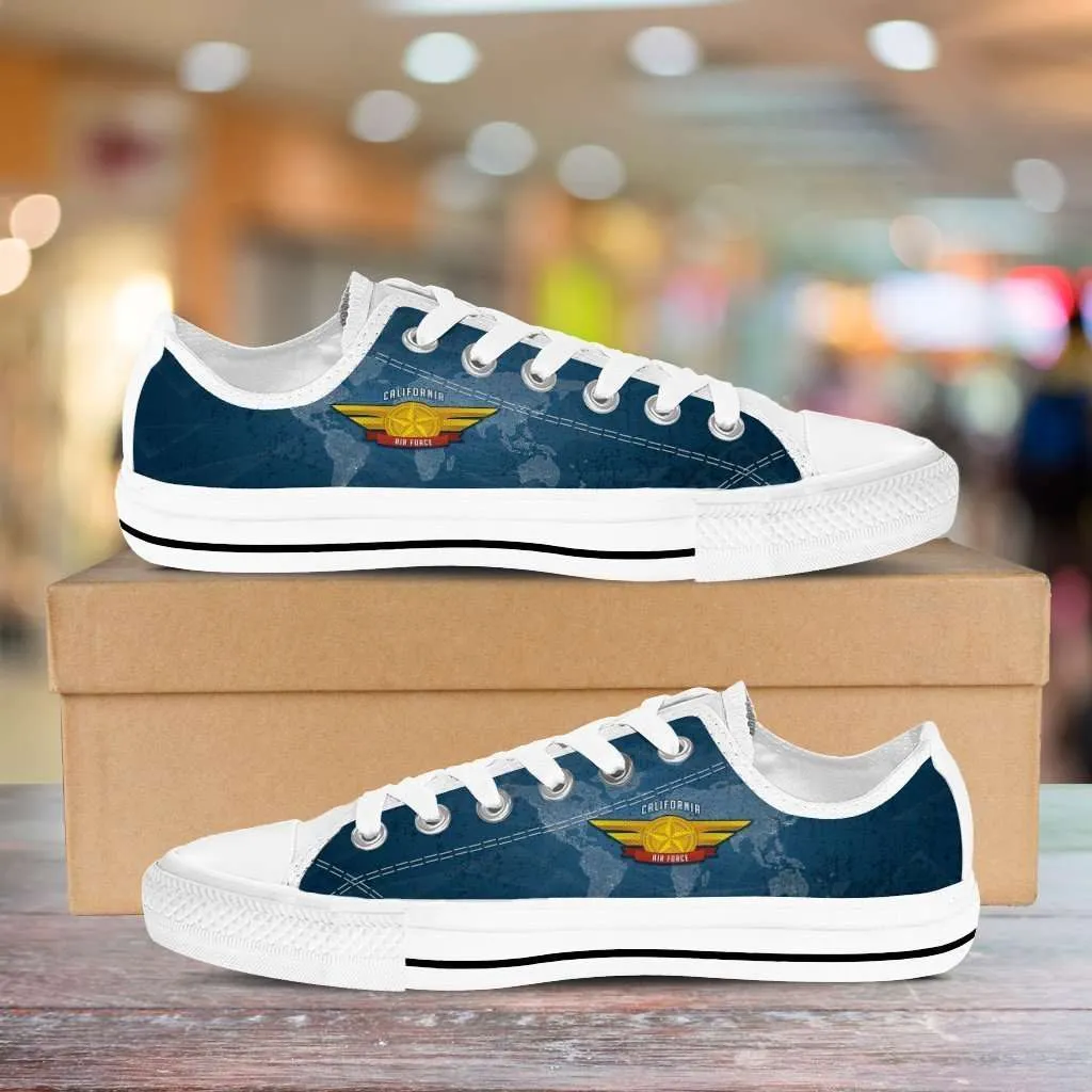 California Air Force Wings Classic Canvas Tennis Shoes