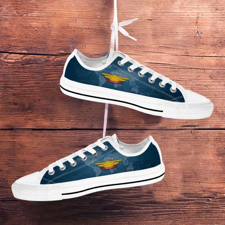 California Air Force Wings Classic Canvas Tennis Shoes