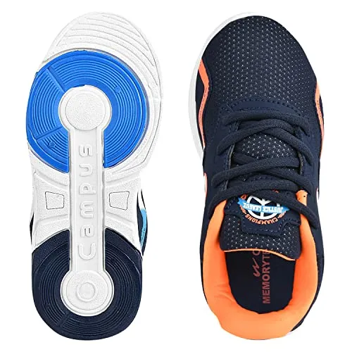 Campus Kid's SRM-03 BLU/ORG Running Shoes K13-UK/India