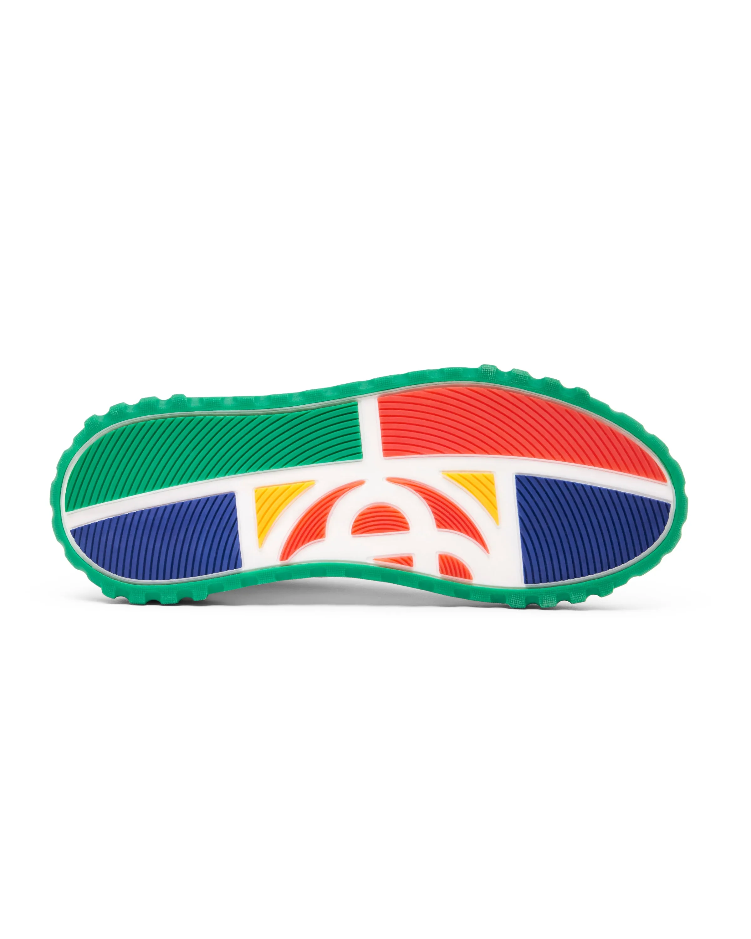 CASABLANCA Tennis Court Leather Sneaker White Green