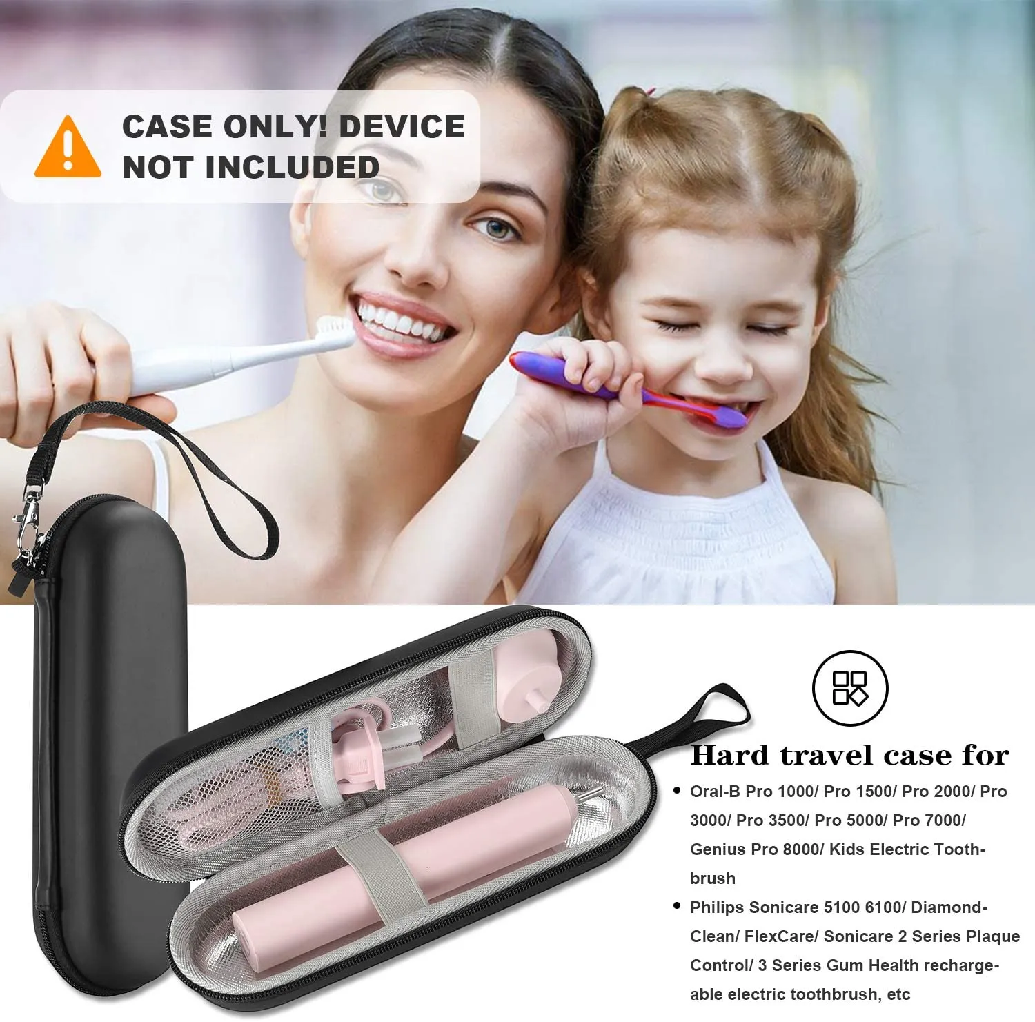 (CASE ONLY) Hard Carrying Case for Oral-B Pro / Philips Electric Toothbrush | ProCase