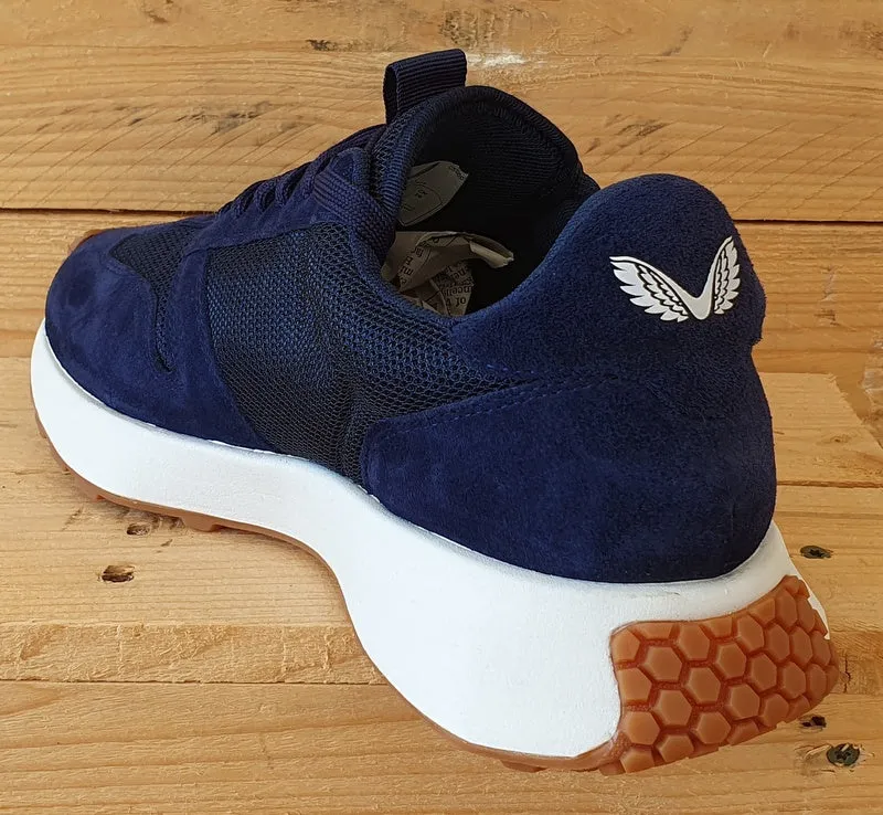 Castore Technical Retro Low Textile/Suede Trainers UK7/US8/EU40 CS0001 Navy/Gum