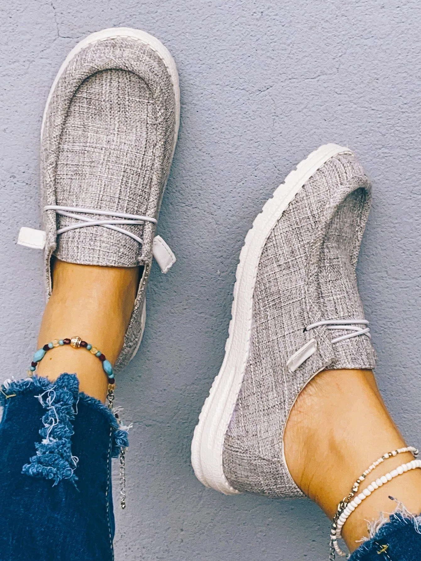 Casual Shoes with Lace Up Front