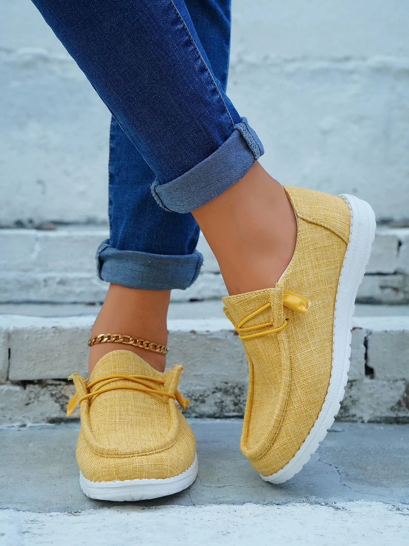 Casual Shoes with Lace Up Front