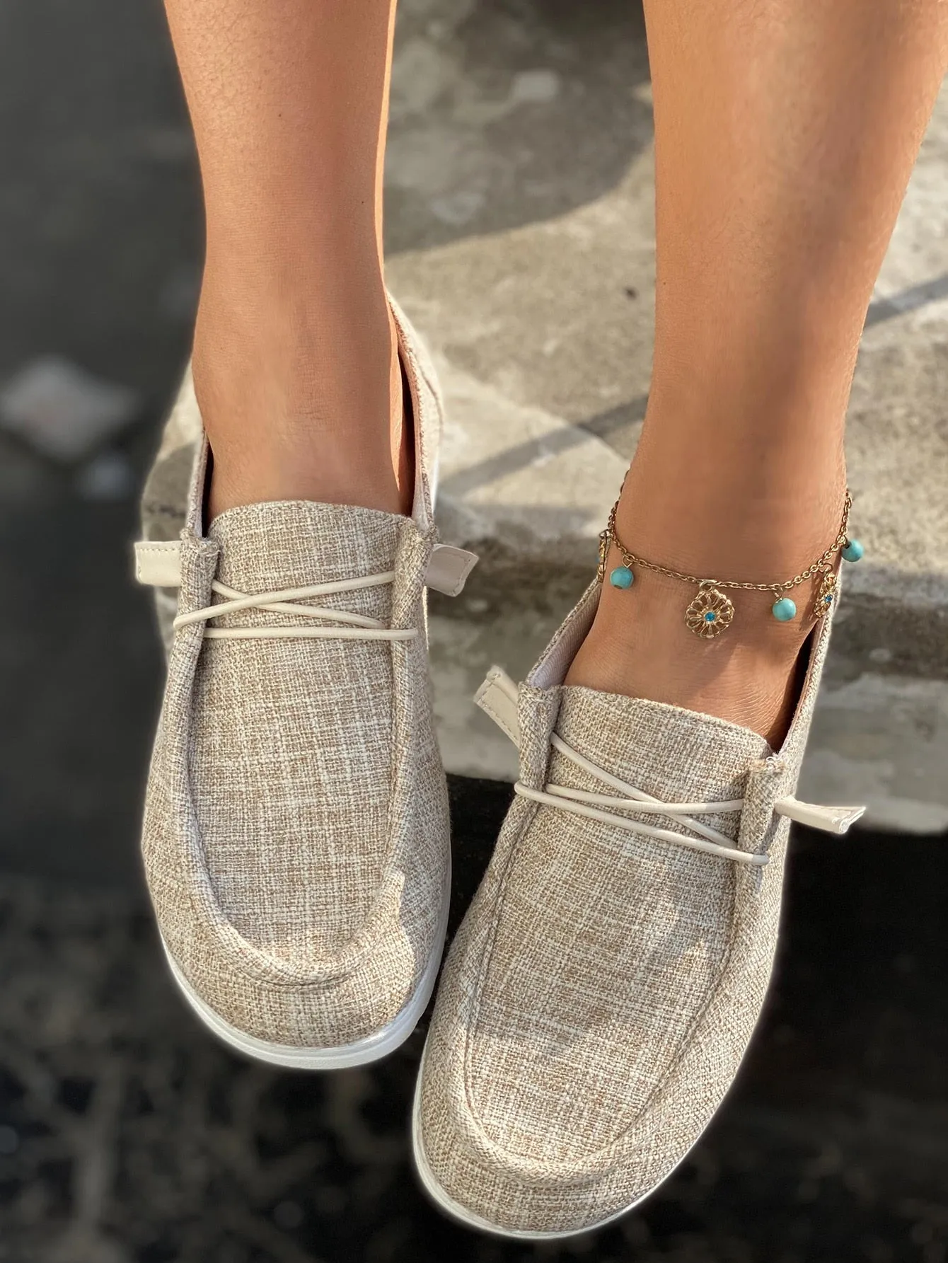Casual Shoes with Lace Up Front