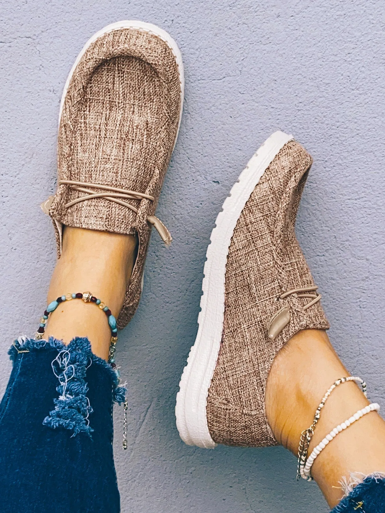 Casual Shoes with Lace Up Front