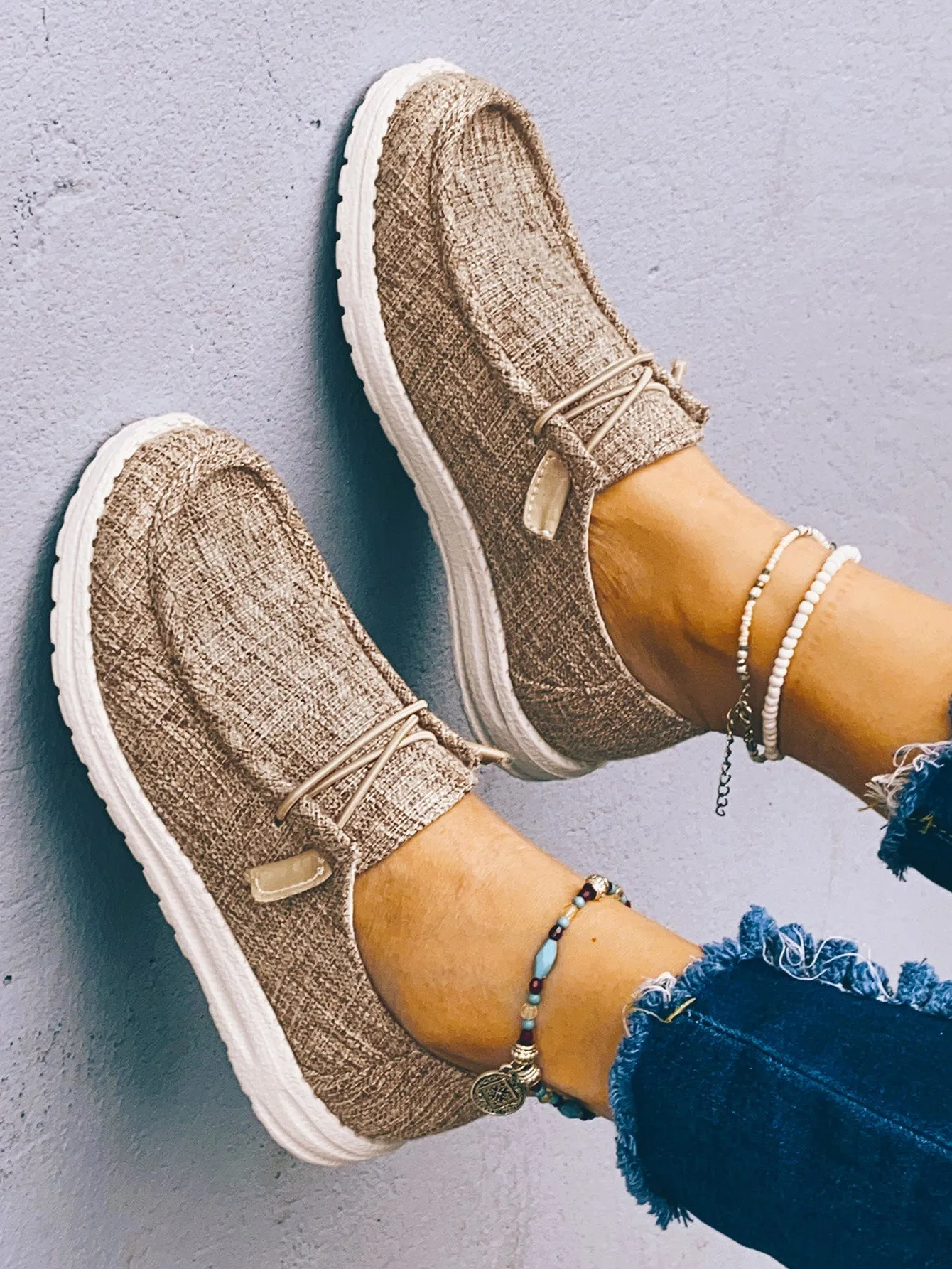 Casual Shoes with Lace Up Front
